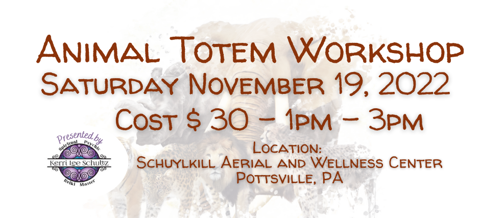 Animal Totem Workshop In Person